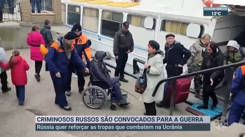 Criminosos russos são convocados para guerra na Ucrânia | SBT Brasil (04/11/22)