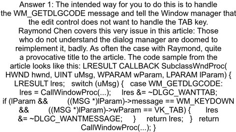 How to eat keys in WM_KEYDOWN