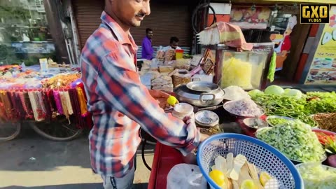 Haridwar Famous Chana Masala Chaat Wala Tk 10/- Only | Haridwar (हरिद्वार) Street Food Tour | GXO