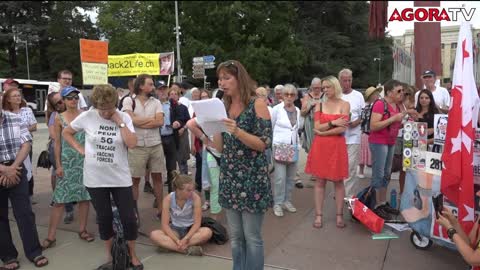 Manifestation à Genève du 31 Juillet 2021 avec le Collectif Réinfo Covid Suisse