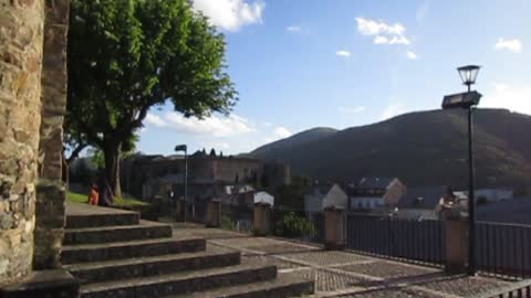 Mountains and a castle