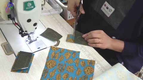 Korean Traditional Quilted Bag. Process of Making Tote Bag