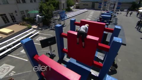 Ellen Takes on 'American Ninja Warrior'