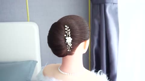 Simple French Bun Hairstyle