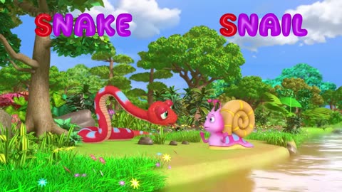 Phonics Song 2 with TWO Words in 3D - A For Airplane - ABC Alphabet Songs with Sounds for Children