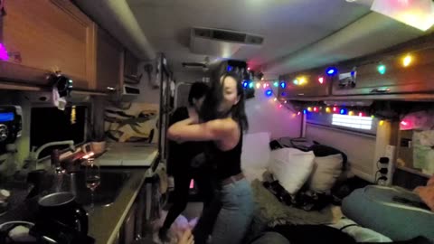 Is a truck camper big enough for a dance party?