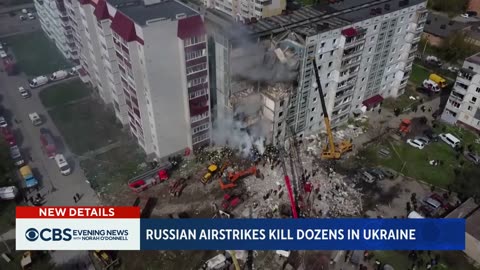 Dozens killed in Russian airstrikes across Ukraine