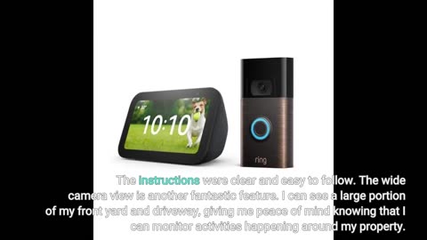 Ring Video Doorbell (Venetian Bronze) bundle with Echo Show 5 (3rd Gen)