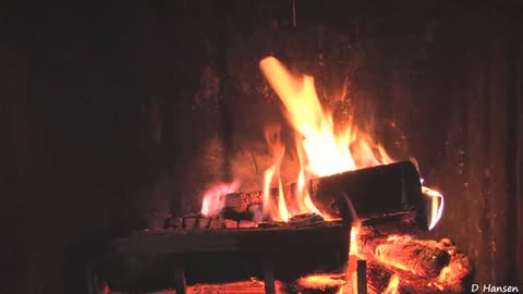 Best Real Romantic Crackling Fireplace Video Ambience Medatation Cozy Dancing Fire