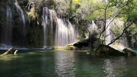 Wonderful place waterfall video /nature relaxing