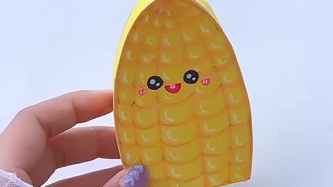 🍉🌽 DIY Watermelon & corn pop it #shorts #tonniartandcraft #youtubeshorts #craft #love #art #diy