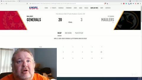 Rapid reaction to Saturday USFL New Jersey Generals v. Pittsburgh Maulers April 23 2023