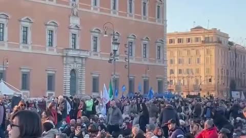 Rome - Thousands Protest VAX Mandates