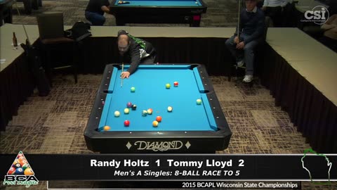 Randy Holtz vs Tommy Lloyd ▸ 2015 BCAPL Wisconsin State Championships