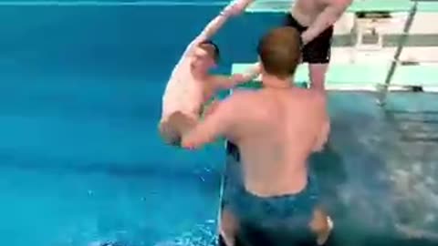 Prank went wrong in swimming pool #shorts