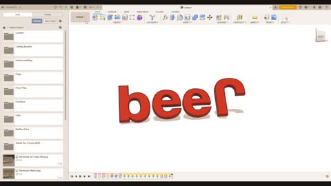 Fusion 360 Jeep Letter modeling