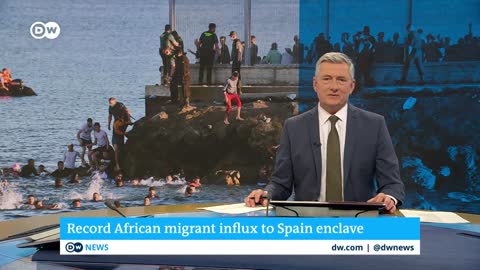 Record number of migrants reach Spanish exclave of Ceuta | DW News