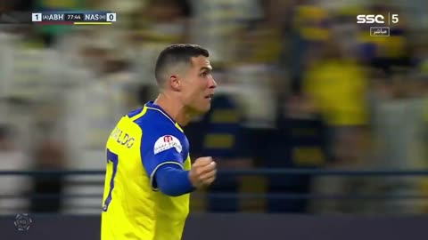 Cristiano Ronaldo Free-Kick Goal for Al-Nassr vs Abha 18/03/2023