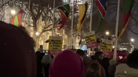 Migration bill passes Commons vote as protesters gather in Parliament Square