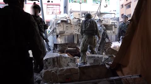 The IDF Israel forces deliver humanitarian aid to Al Shifa Hospital in Gaza