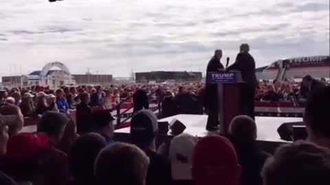 Protestor Tried Attacking Trump on Stage