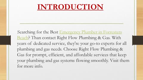 Best Emergency Plumber in Forresters Beach