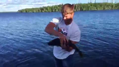 Walleye Hand Fishing