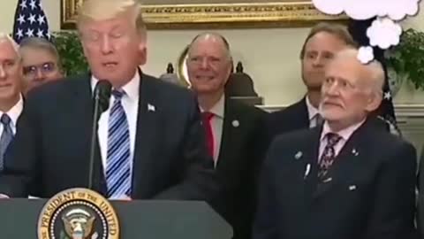 Trump and Buzz Aldrin