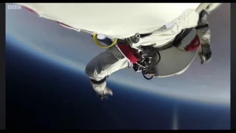 MAN JUMPED FROM SPACE WITH PARACHUTE