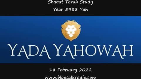 Shabat Torah Study 18 February 2022