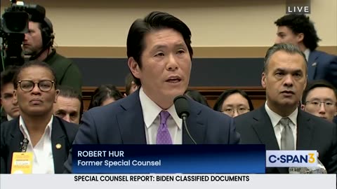 Special Council Robert Hur spills the beans on Joe Biden