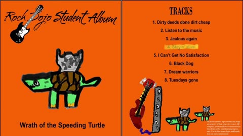 Rock Dojo Student Album #18 “speeding turtle”: Stayin’ Alive (The Bee Gees Cover) Track 4