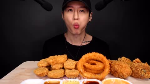 asmr eating most most popular food mukbang