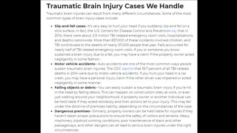 Traumatic Brain Injury Attorneys