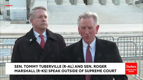 Tuberville And Marshall Speak Outside SCOTUS To Decry Attempt To Block Trump From Ballot.