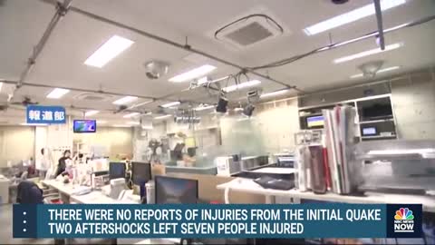 Watch: Newsroom in Japan Experiences 7.3-Magnitude Earthquake