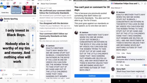 FACEBOOK RACISM AGAINST AFRO MEN'S SPEECH A CONSENSUS FROM BM