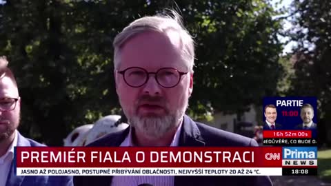 Petr Fiala prohlásil, že 70 000 demonstrantů na Václavské náměstí svolaly proruské síly v Česku