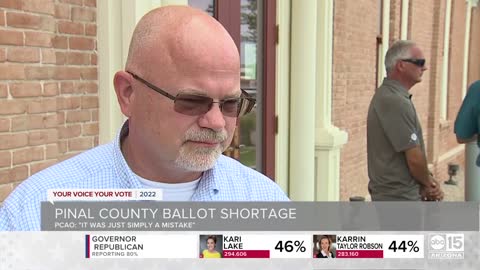 Another eyewitness testimony of ballot shortage in Pinal County