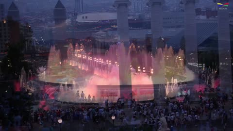 Magic Fountain in Barcelona, Spain