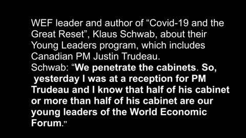 Klaus Schwab control of Canadian Cabinet