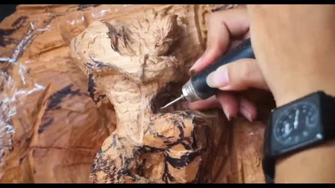 Dragon Ball Z: Goku vs Majin Vegeta - Wood Carving