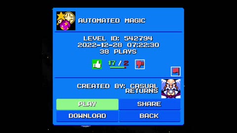 Mega Man Maker Level Highlight: "Automated Magic" by Casual Returns