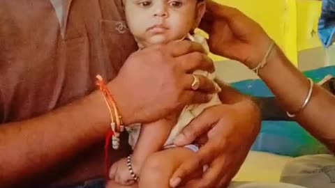 Indian cute baby hair cut