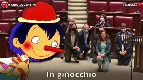 IN GINOCCHIO di Fabio Lucentini parodia PINOCCHIO di Luigi Lopez (Lucignolo Version) VERSO LE ELEZIONI ITALIANE DEL 25 SETTEMBRE PER LE DIMISSIONI DEL NOTO MASSONE,GESUITA E SIONISTA MARIO DRAGHI CAMPAGNA ELETTORALE