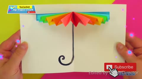 3D Paper umbrella in 2 minute