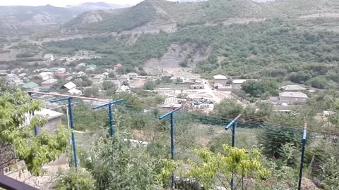 beautiful view of the mountains from the terrace