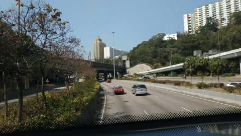 Hongkong road view_Bus 234X_Mei Foo to Tsuen Wan Highway Framelapse_20210216