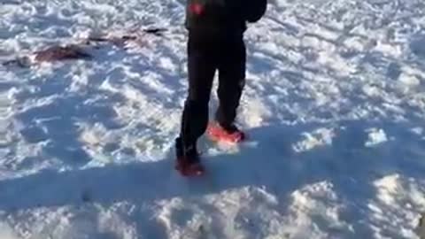 OMG: Boy catches fish the same size as himself😍