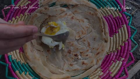 Lacha Paratha with Egg - Satisfying Asmr - Cooking In Nature